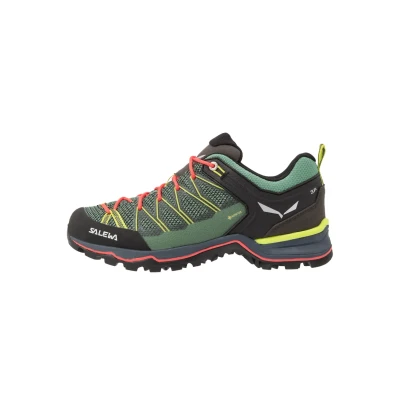 Image of Salewa MTN Trainer LITE GTX Hiking shoes, Women&#039;s, Size: 4, Feld green/fluo coral Synthetics/textile