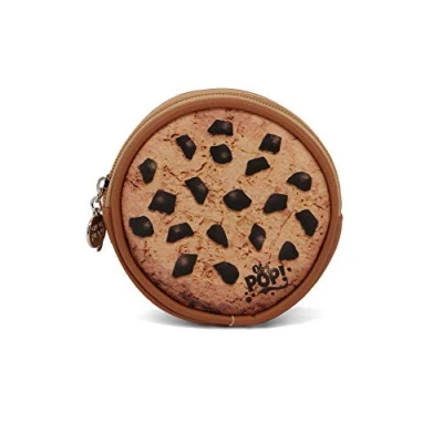 Image of Oh My Pop! Cookies Round Purse Coin Pouch, 12 cm, Brown, One Size,