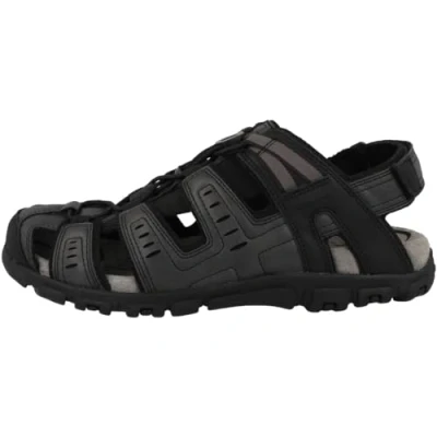 Image of Geox U S Strada Walking sandals, Men&#039;s, Size: 6, Black Synthetics