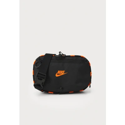 Image of Nike Sportswear Hayward Patrol Crossbody Unisex Across body bag, Size: One Size, Black/safety orange