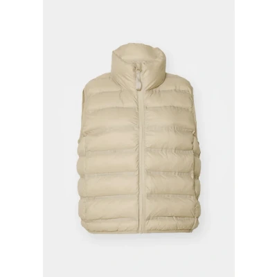 Image of ONLY Onlkessa Seamless Quilt Waistcoat Waistcoat, Women&#039;s, Size: Medium, Beige