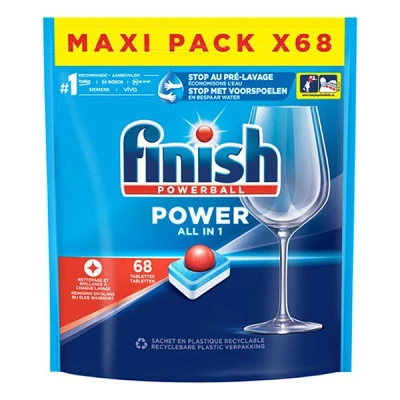 Image of Finish Powerball All In One Max Dishwasher 68 Tabs