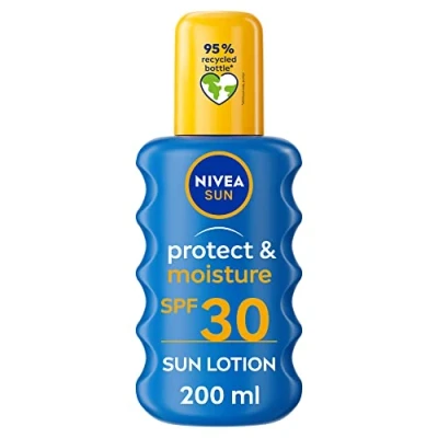 Image of NIVEA Sun Protect &amp; Moisture Cream Spray SPF30 200ml