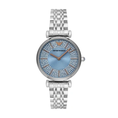 Image of Emporio Armani Women&#039;s Watch Two Hand, Stainless Steel, AR11594, Silver, bracelet