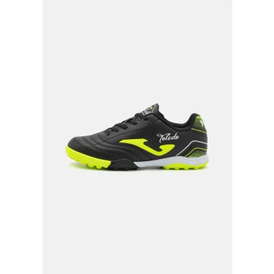 Image of Joma Toledo JR TF Unisex Astro turf trainers for kids, Size: 2.5, Black Synthetics