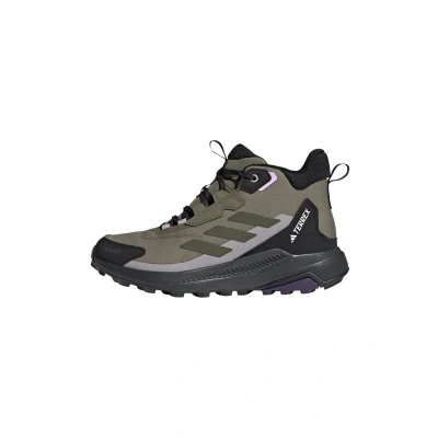 Image of adidas Women&#039;s Terrex Anylander Mid Rain.rdy Hiking Shoes, Olive Strata Night Cargo Core Black, 5.5 UK