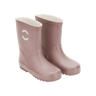 Image of mikk line Solid Wellies for kids, Size: 3.5, Adobe rose Natural rubber