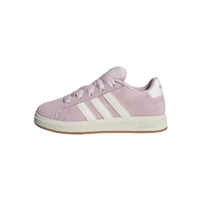 Image of adidas Unisex Kid&#039;s Grand Court 00s Shoes, EU, Clear Pink Off White Gum, 2 UK Child