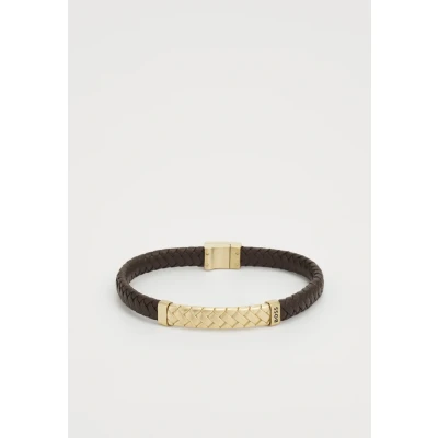 Image of BOSS Tailored Bracelet brown/goldcoloured, Men&#039;s, Size: One Size, Brown/gold coloured