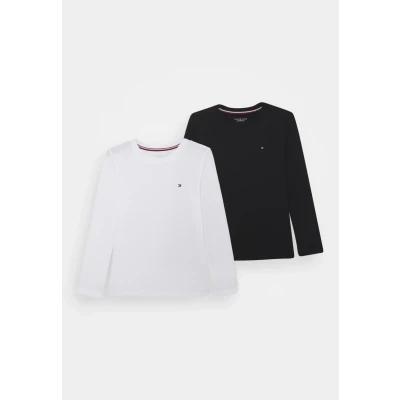 Image of Tommy Hilfiger TEE Unisex 2 PACK Long sleeved top for kids, Size: 8 10y, Desert sky/white