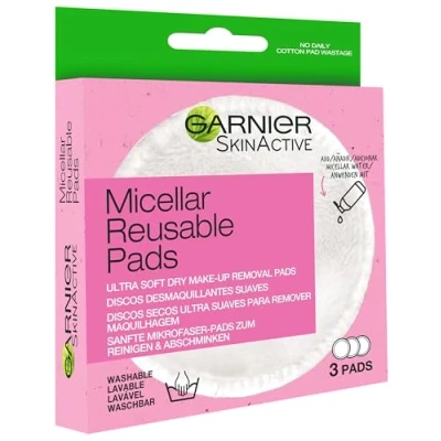 Image of Garnier Micellar Reusable Make up Remover Eco Pads