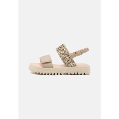 Image of Geox Coralie Sandals for kids, Size: 11.5K, Beige/platinum Pu