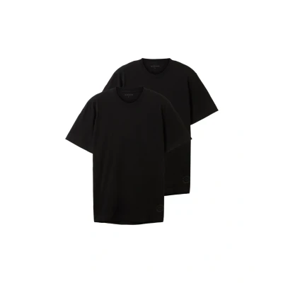 Image of TOM Tailor 2 PACK Basic Tshirt, Men&#039;s, Size: Medium, Black