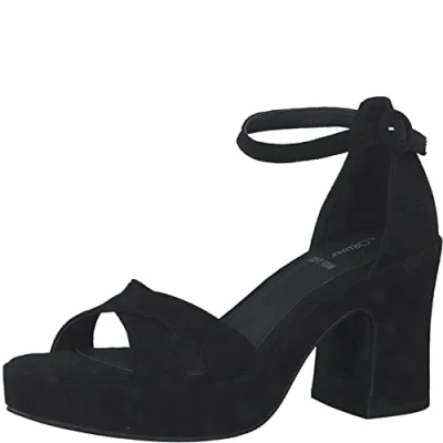 Image of s.Oliver Platform sandals black, Women&#039;s, Size: 7.5, Black Textile