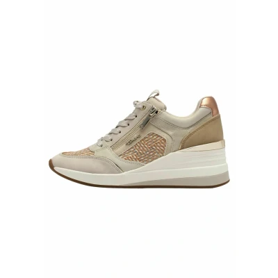 Image of Tamaris Trainers, Women&#039;s, Size: 4, Ivory struct leather and imitation