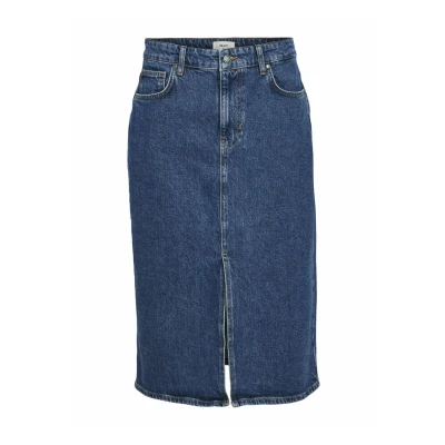 Image of Object denim skirt, Women&#039;s, Size: Large, Medium blue