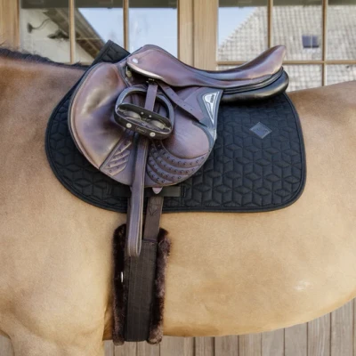 Image of Kentucky Horsewear Sheepskin Girth Brown/Brown 120cm Horse Riding Equestrian