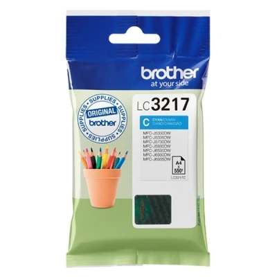 Image of Brother lc3217 inkt cyan lc 3217c, capaciteit: 550 LC3217C