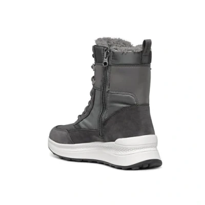 Image of Geox Spherica Actif X2 Winter boots, Women&#039;s, Size: 7.5, Dark grey Leather and textile