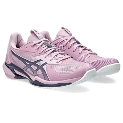 Image of Asics Solution Speed FF 3 Multicourt tennis shoes, Women&#039;s, Size: 4.5, Light ube indigo fog Synthetics/textile