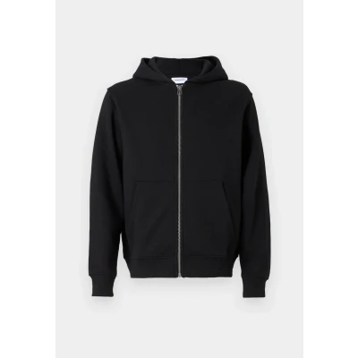 Image of Jack &amp; Jones Jjeurban ZIP HOOD Zipup sweatshirt, Men&#039;s, Size: XS, Black