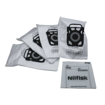 Image of Nilfisk 107412688 vacuum cleaner bag 4X standard dustbags for hygiene extreme suitable elite king