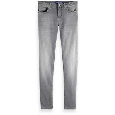 Image of Scotch &amp; Soda Women&#039;s Core Bohemienne Mid Rise Skinny Jeans Grey Roots, 30W / 30L