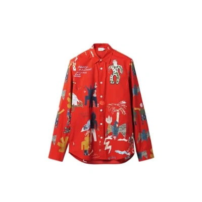 Image of Desigual Shirt, Men&#039;s, Size: Small, Red