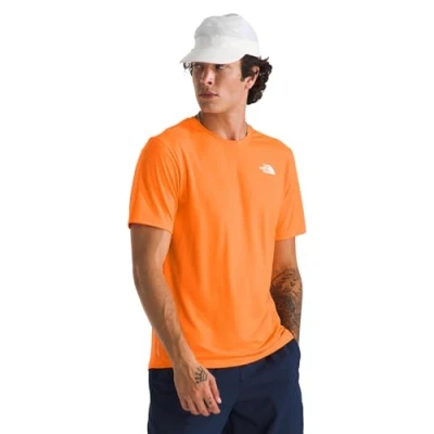 Image of The North Face TEE Sports Tshirt, Men&#039;s, Size: Small, Digital orange