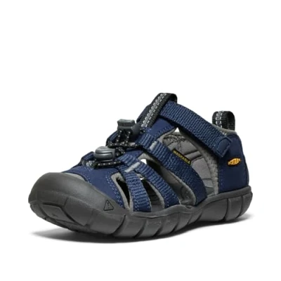 Image of Keen Seacamp Unisex Walking sandals for kids, Size: 12k, Blue Textile