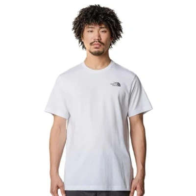 Image of The North Face Vertical TEE Print Tshirt, Men&#039;s, Size: Small, White
