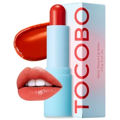 Image of TOCOBO Glass Tinted Lip Balm No.013 Tangerine Red (3.5 g)