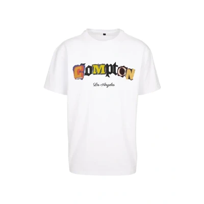Image of Upscale by Mister Tee Compton L A Print Tshirt, Men&#039;s, Size: XS, White