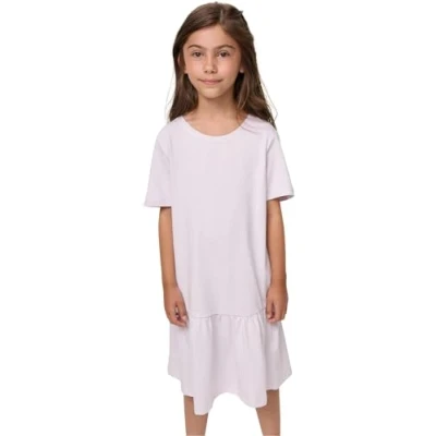 Image of Urban Classics Valance Jersey dress for kids, Size: 9 10y, Softlilac
