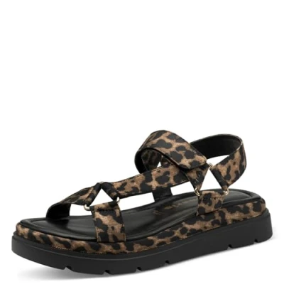 Image of Tamaris Platform sandals, Women&#039;s, Size: 40, Leopard shoes