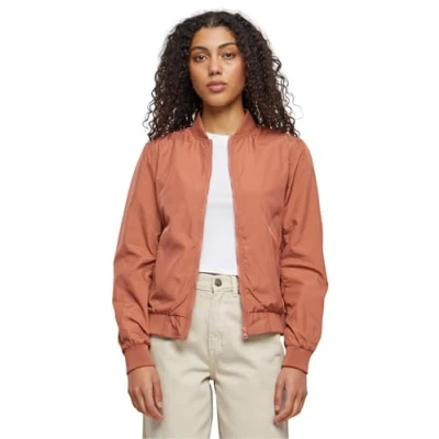 Image of Urban Classics Bomber Jacket, Women&#039;s, Size: 4XL, Terracotta