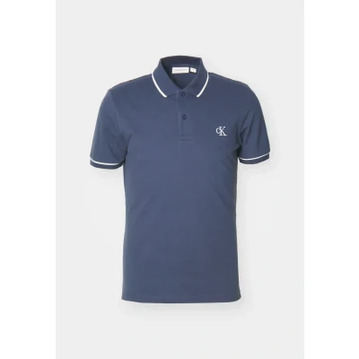 Image of Calvin Klein Jeans Tipping Polo shirt, Men&#039;s, Size: Small, India ink