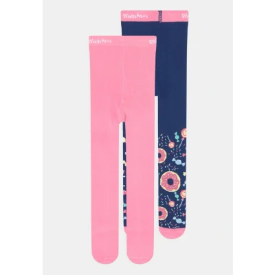Image of Playshoes Tights Candy 2 PACK for kids, Size: 12 24m, Navy/lightpink
