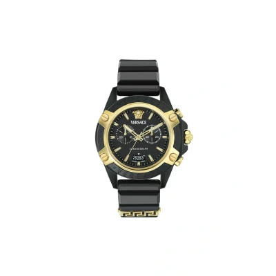 Image of Versace ICON Active Chronograph watch, Size: One Size, Black