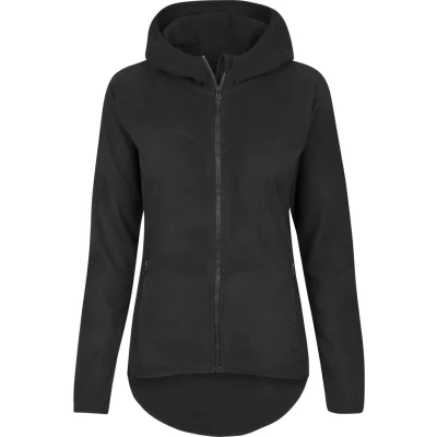 Image of Urban Classics Ladies Polar Fleece ZIP Hoody jacket, Women&#039;s, Size: Large, Black