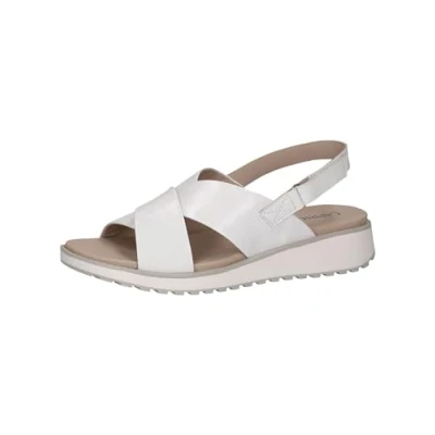 Image of Caprice Wedge sandals, Women&#039;s, Size: 420, White naplak shoes