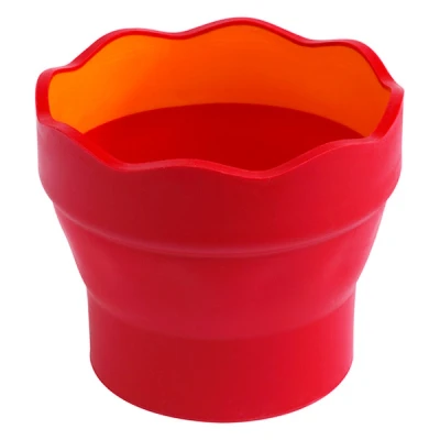 Image of Faber Castell CLIC &amp; GO 181517 Water Cup Foldable Red