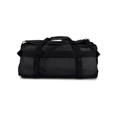 Image of Rains Texel Duffel BAG Unisex Holdall, Size: One Size, Black