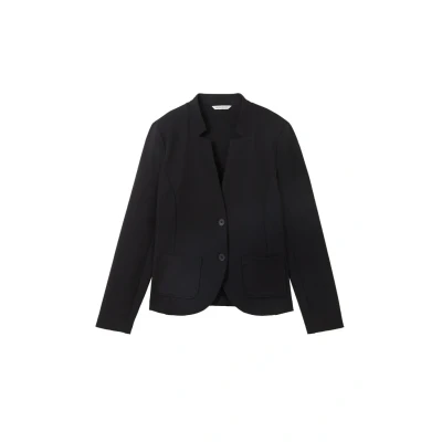 Image of TOM Tailor Structure Blazer, Women&#039;s, Size: Small, Deep black