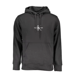 Image of Calvin Klein Jeans Monologo Hoodie Hoodie, Men&#039;s, Size: XL, Black