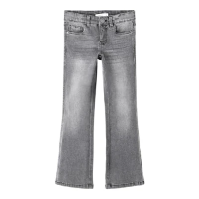 Image of Name it Nkfpolly Flared Jeans for kids, Size: 9y, Light grey denim