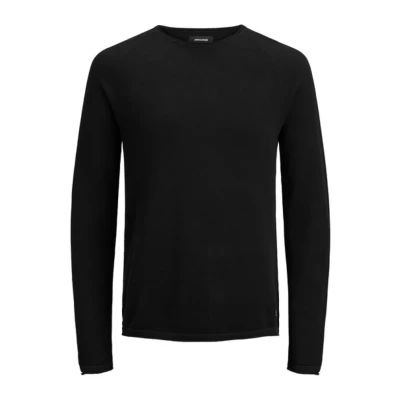 Image of Jack &amp; Jones Jjehill CREW NECK Jumper, Men&#039;s, Size: XS, Black