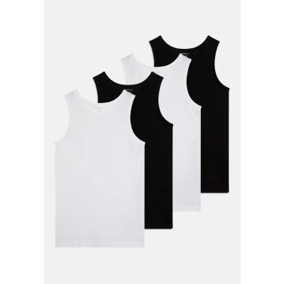 Image of Name it MALE 4 PACK Undershirt for kids, Size: 1 1.5y, Black/white