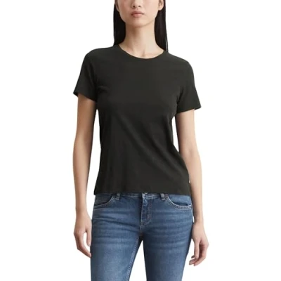Image of Marc O&#039;Polo Short Sleeve Round NECK Basic Tshirt, Women&#039;s, Size: Large, Black