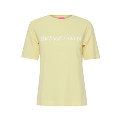 Image of Thejoggconcept Jcsimona LOGO Print Tshirt, Women&#039;s, Size: XL, Lemon meringueyellow